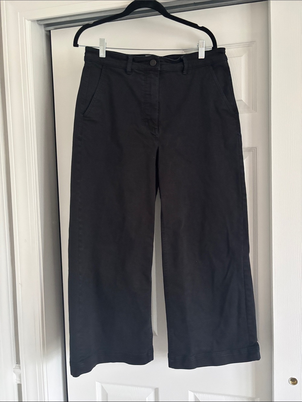 Classic Wide-Leg Black Women's Pants